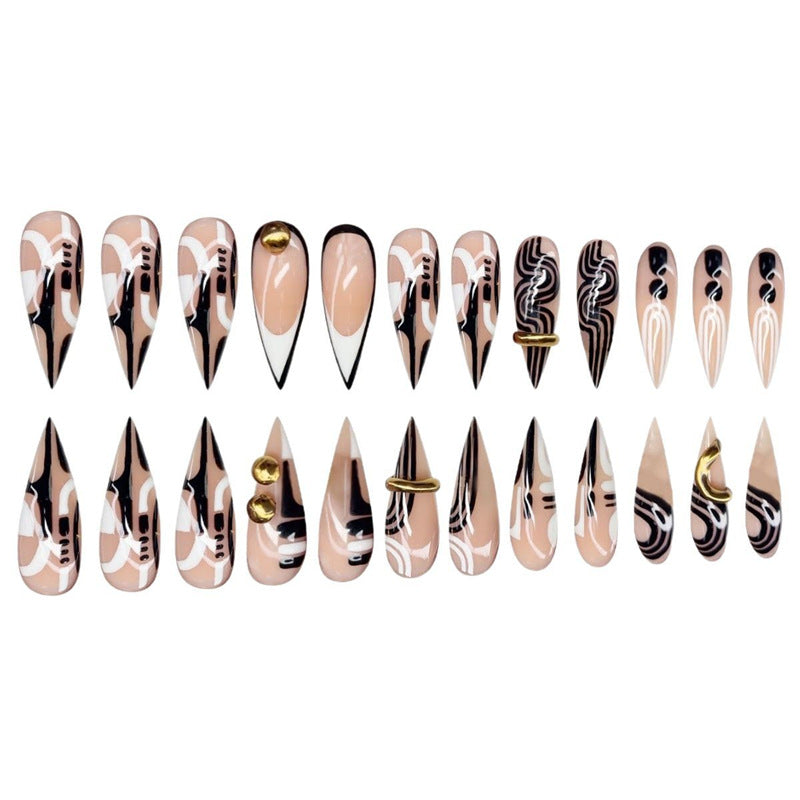 Artistic Stiletto Press-On Nail Enhancements Stornfield