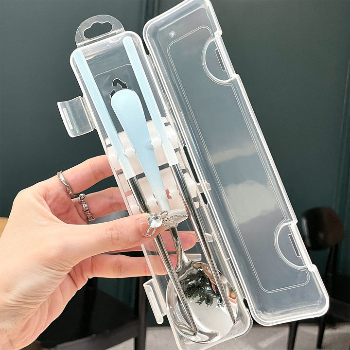 Portable cutlery set in hygienic storage box Stornfield