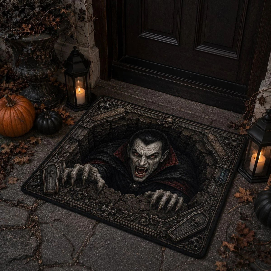 Halloween-Themed Decorative Doormat