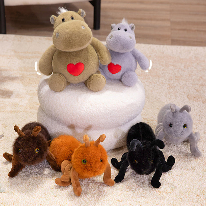 Plush Ant-Inspired Cuddle Toy with Multiple Velvety Legs and Soft Faux-Fur Stornfield