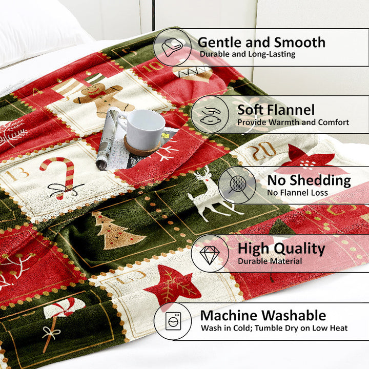 Festive Themed Throw Blanket