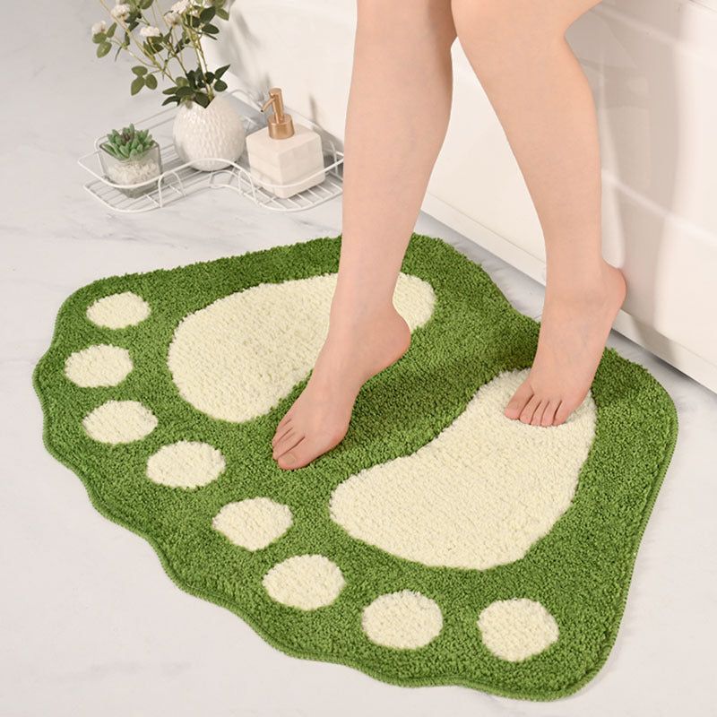 Fun Footprint Shaped Bath Mat Stornfield