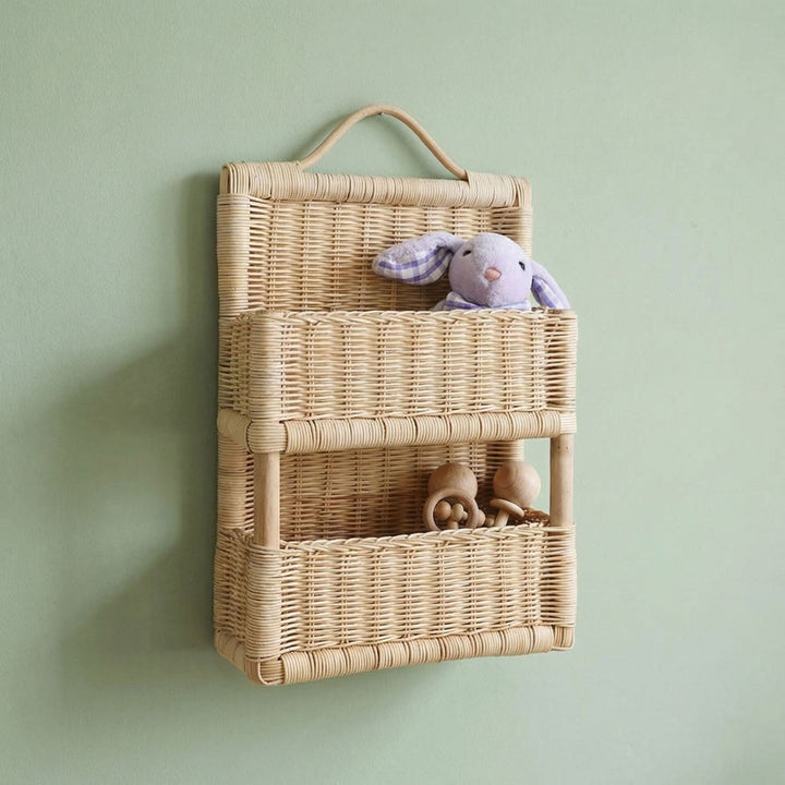 Braided storage basket with handle Stornfield