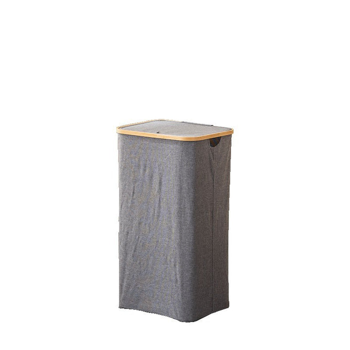 Laundry basket with removable lid and bamboo frame Stornfield