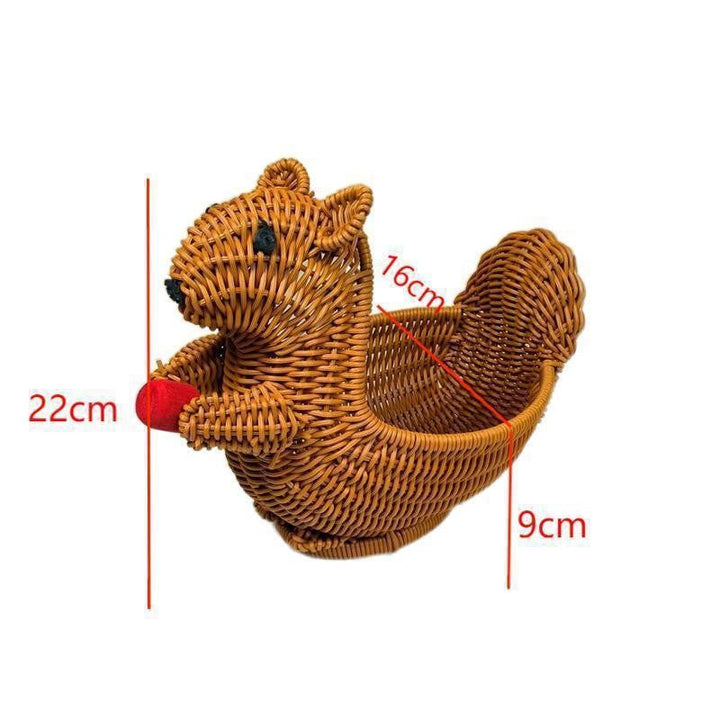 Whimsical Squirrel Decorative Basket Stornfield