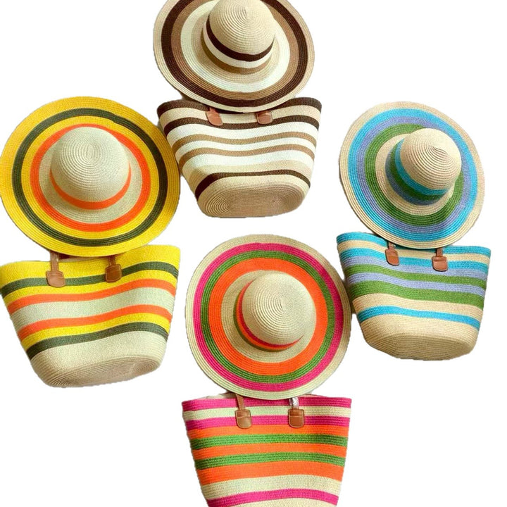 Summery beach bag and sun hat Stornfield