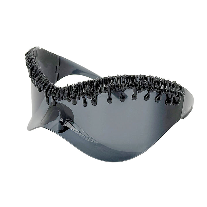 Women's futuristic sunglasses with unique wave frame Stornfield
