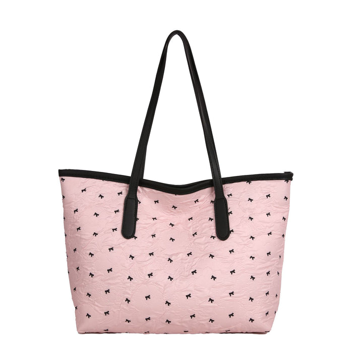 Quilted Tote Bag with Pattern Stornfield