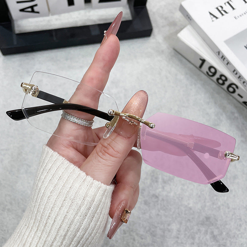 Ladies elegant and fashionable sunglasses with transparent frame Stornfield