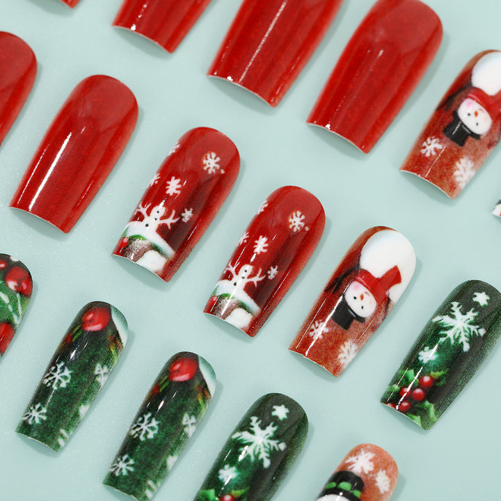 Festive artificial nails with Christmas motifs Stornfield