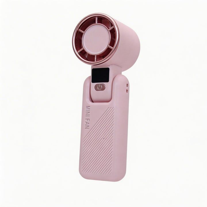 Women's Portable Mini Handheld Fan with USB Charging Function and Digital Display Stornfield