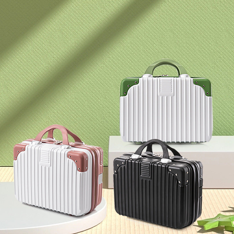 hard-shell cosmetic travel case with double top handles and reinforced corner protectors Stornfield