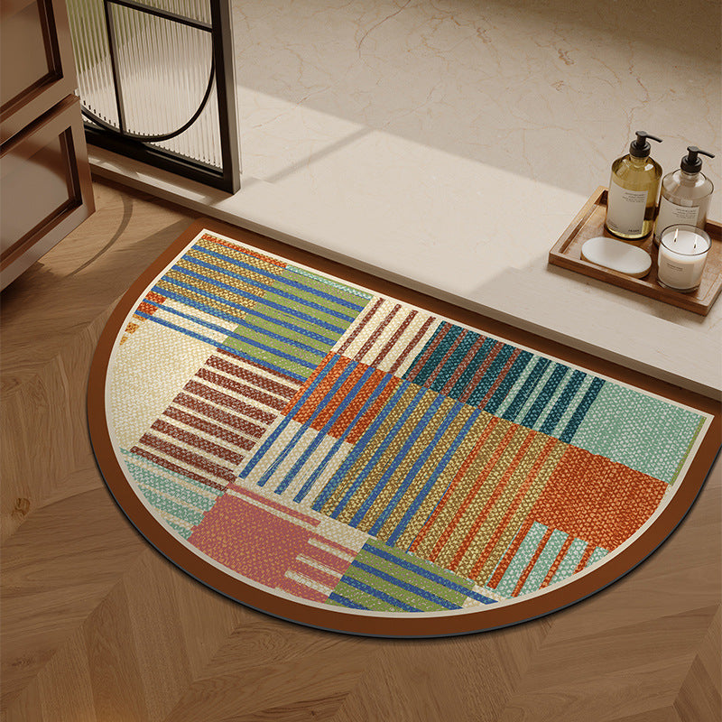 Plush Patterned Entrance Mat