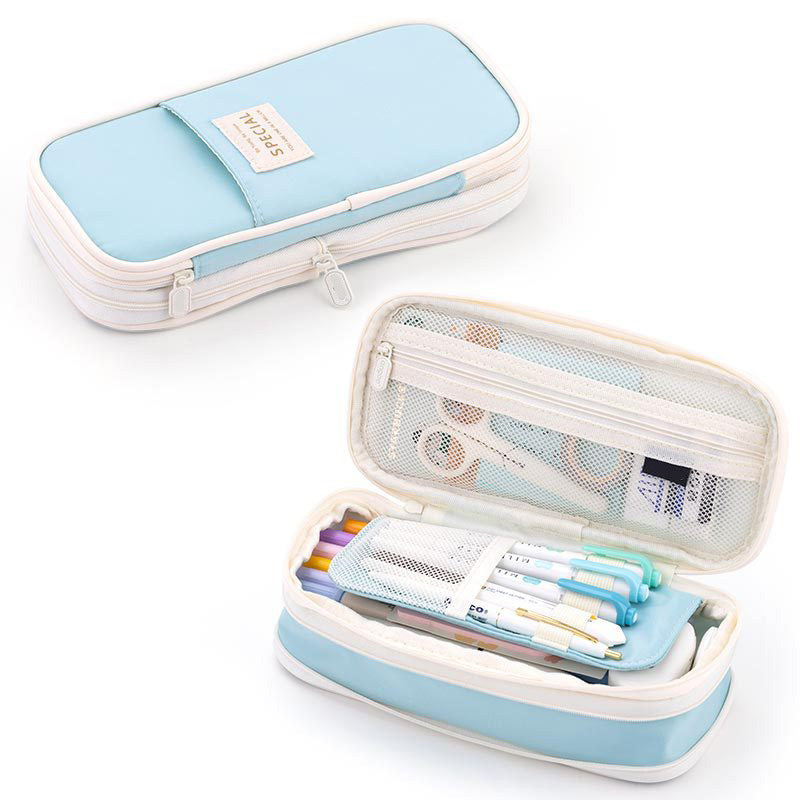 Multi-Compartment Travel Stationery Case