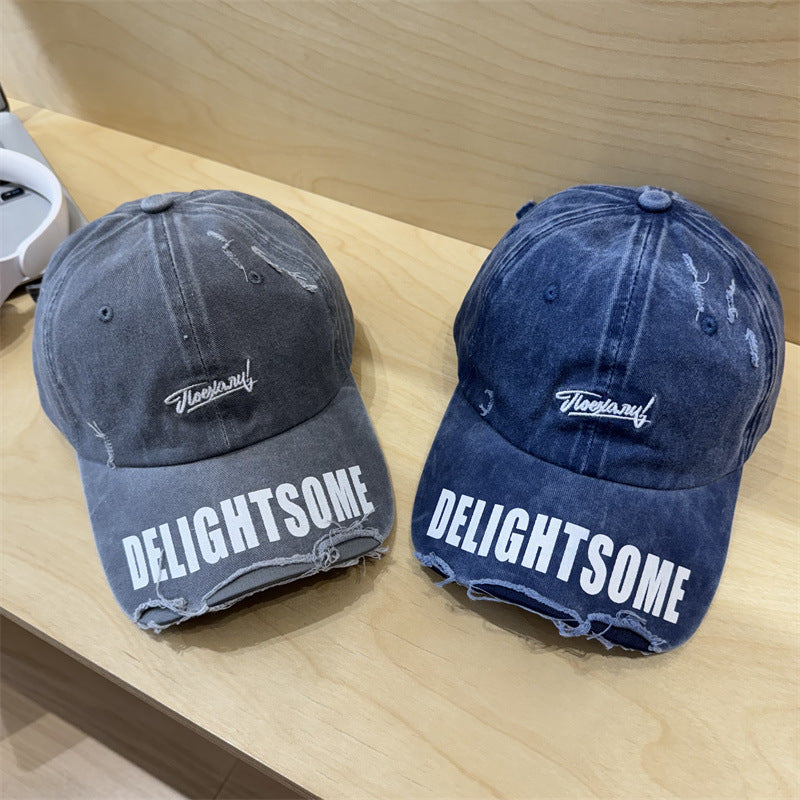 Men's Distressed Casual Cotton Cap Stornfield