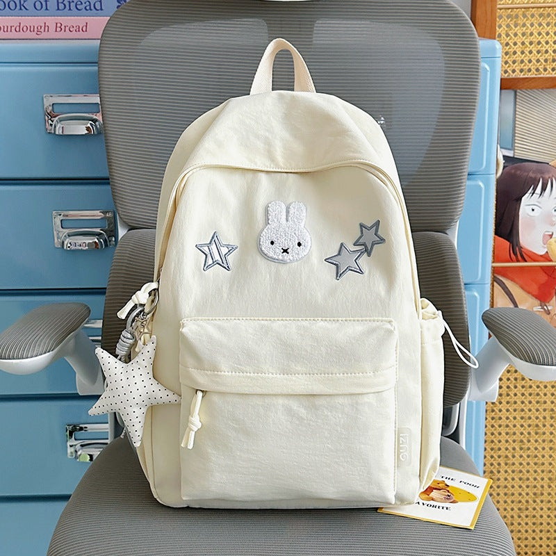 Cute Bunny-Embellished Backpack Stornfield