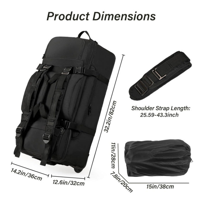 Multifunctional Travel Bag with Integrated Trolley System Stornfield