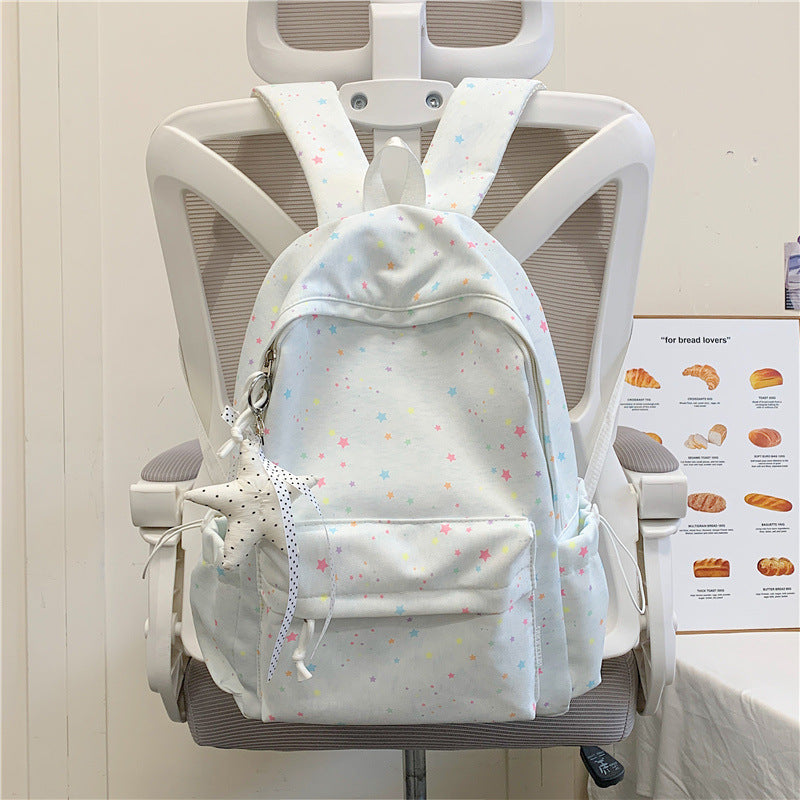 Star-Embellished School Backpack Stornfield