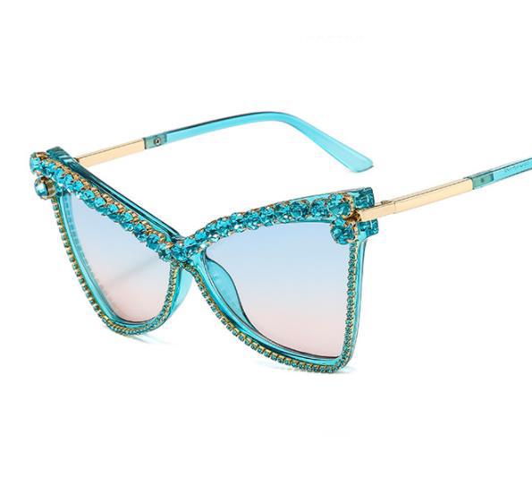 Ladies extravagant oversized sunglasses with gemstones Stornfield