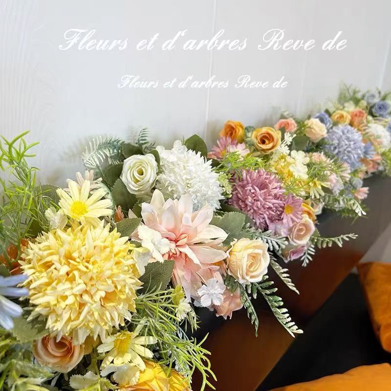 Lush Artificial Floral Centerpiece Arrangement