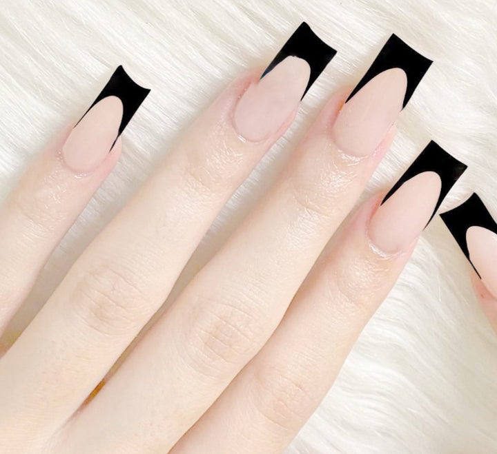 Classic French Tip Nail Enhancements Stornfield