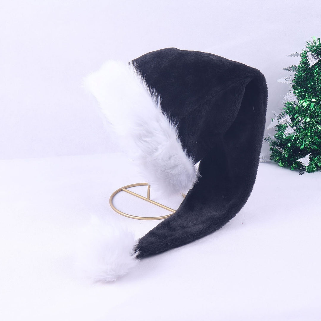 Christmas hat with plush trim