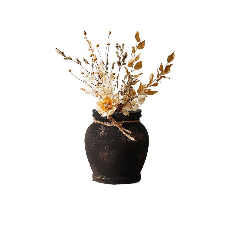 Rustic ceramic plant decoration Stornfield