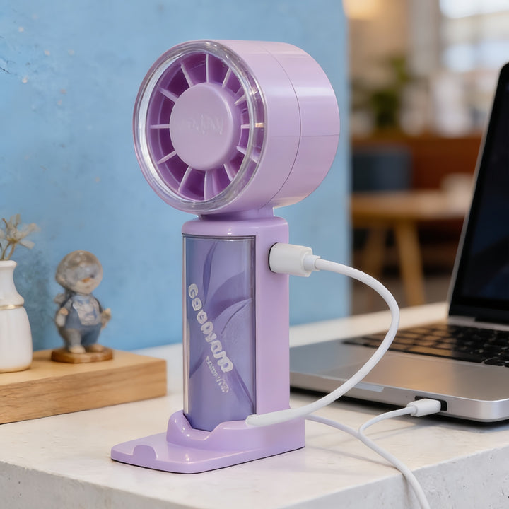 Portable hand fan with LED display Stornfield