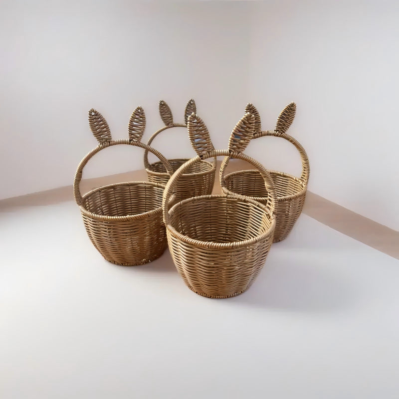 Decorative Bunny Ears Woven Basket Stornfield