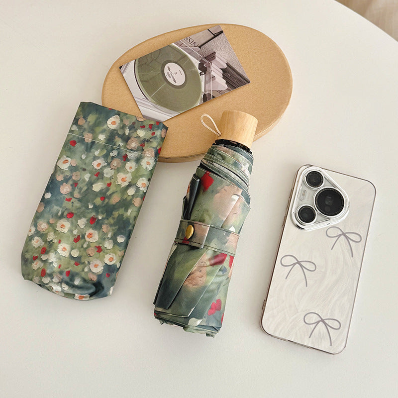 Ladies Folding Umbrella with Floral Design Stornfield