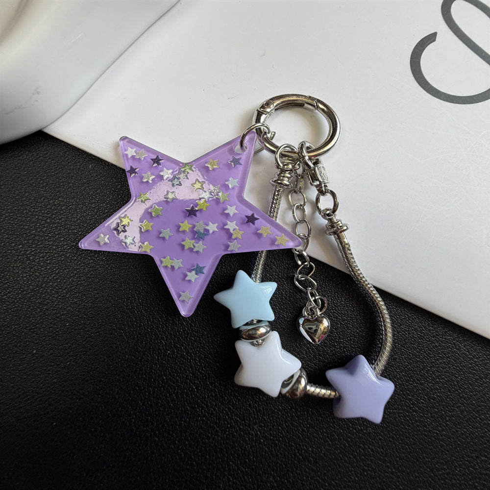 Star-Themed Charm Keychain Stornfield