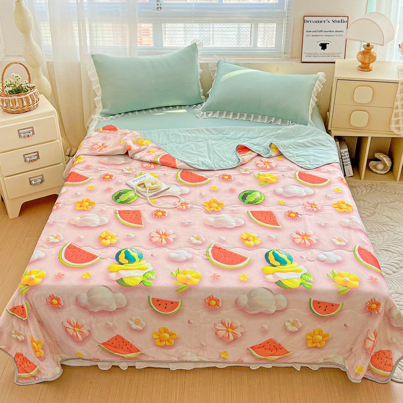 Floral Patterned Lightweight Quilt