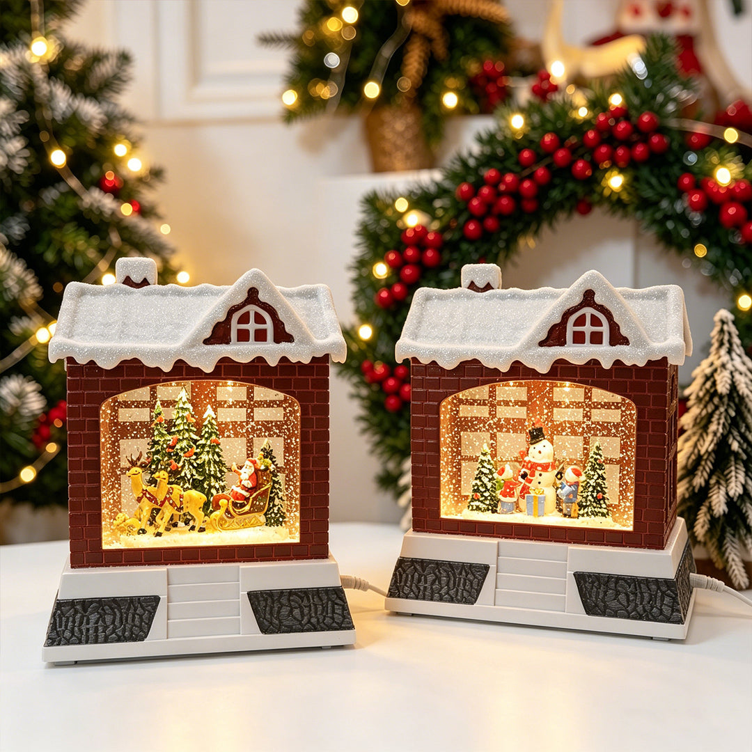 Decorative Christmas lantern with lights Stornfield