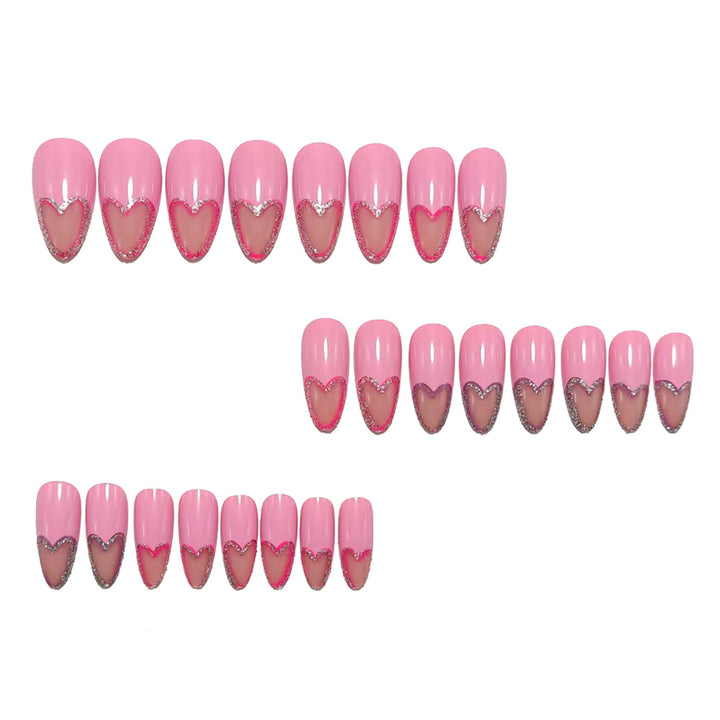 Artificial nails with romantic heart design Stornfield