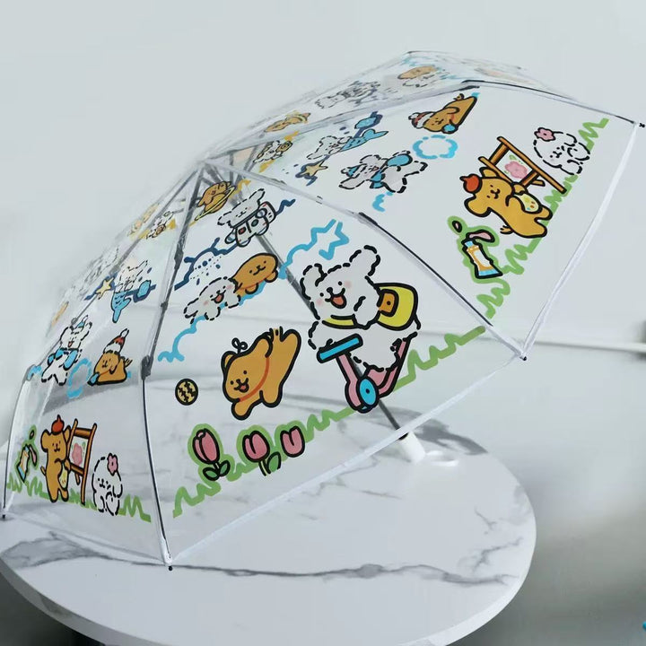 Women's Transparent Umbrella with Animal Patterns Stornfield