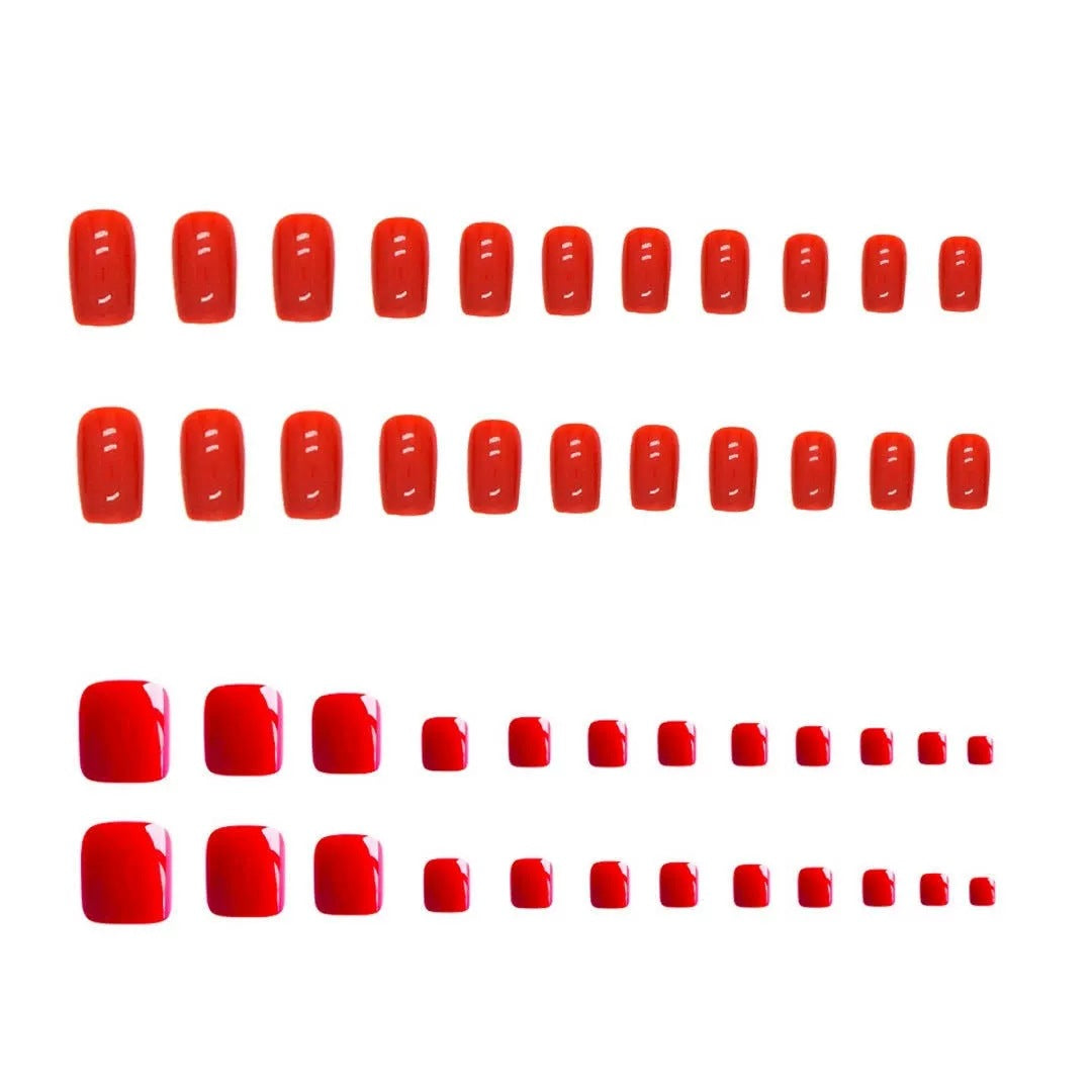 Glossy Press-On Nail Set Stornfield
