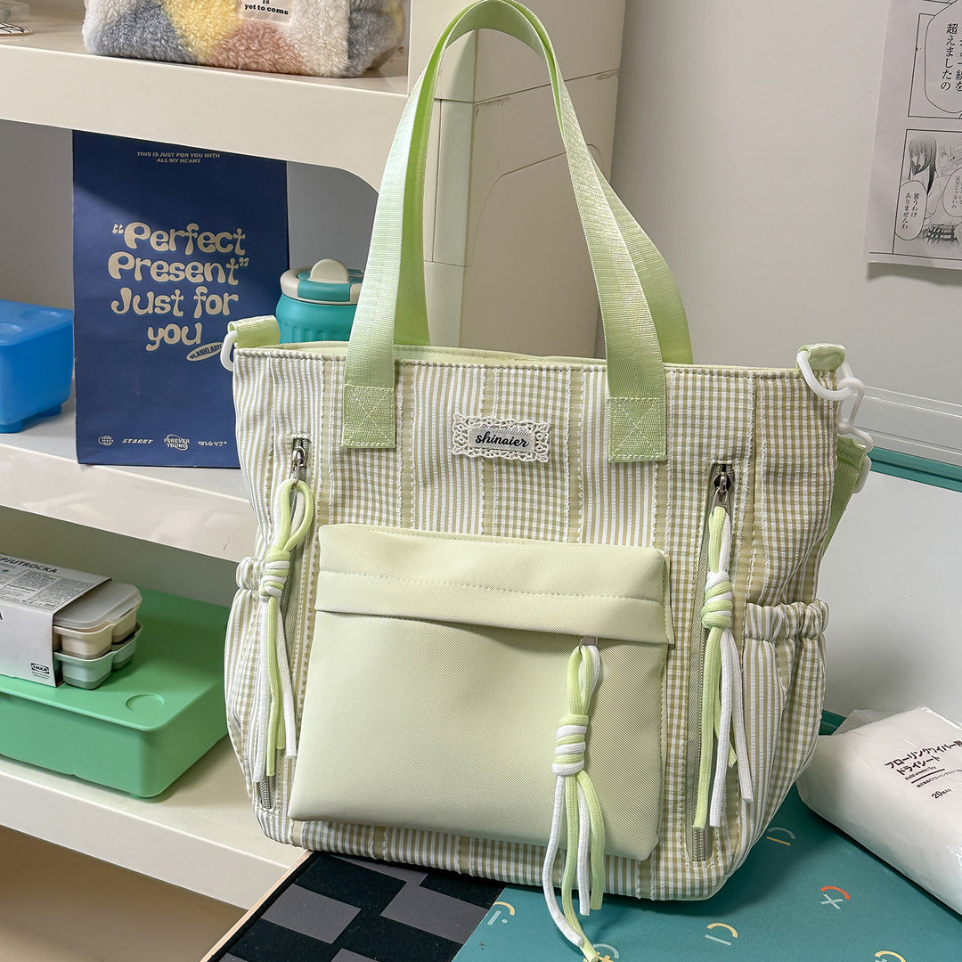 Multi-Functional Striped Backpack Stornfield
