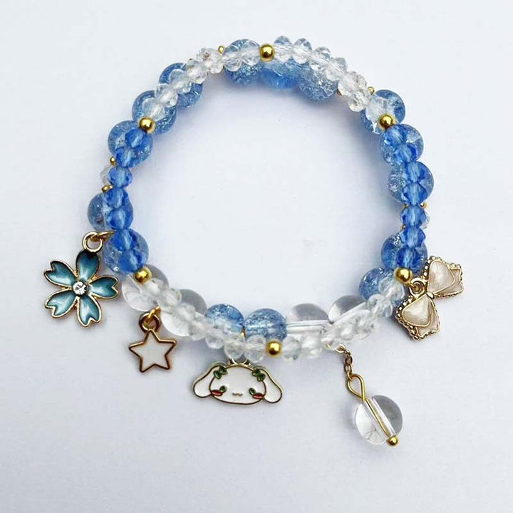 Elegant bracelet with animal and glitter pendants Stornfield