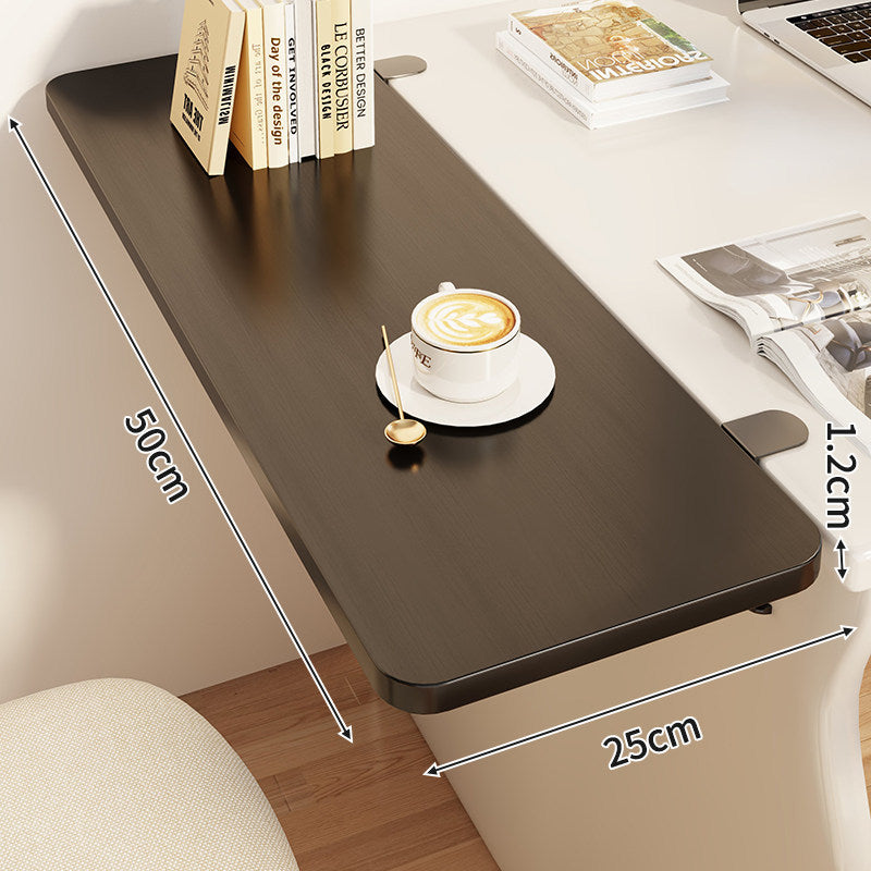 Compact Wall-Mounted Foldable Clamp-On Desk Shelf
