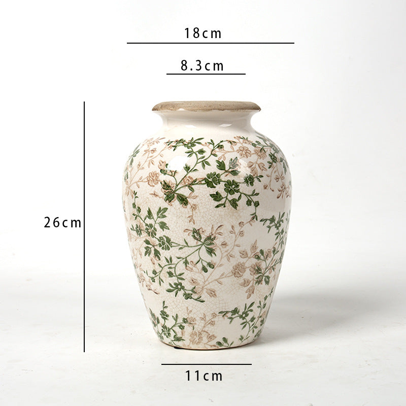 Elegant floral ceramic carafe Stornfield