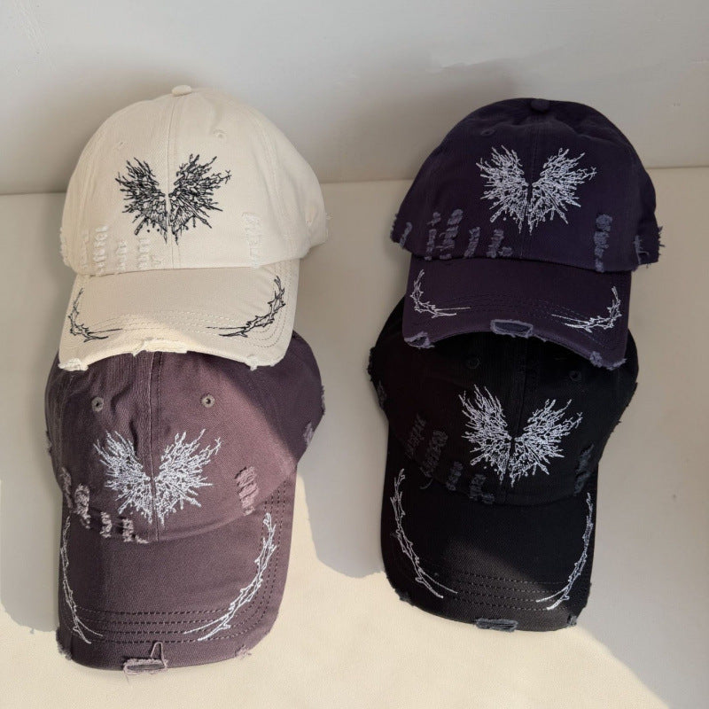 Women's Distressed Graphic Snapback Cap Stornfield