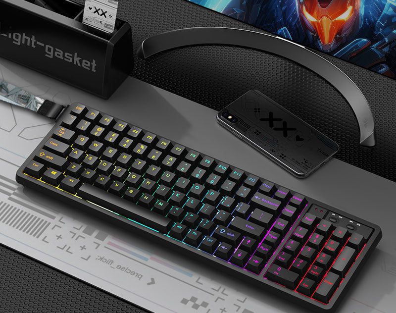 Customizable RGB Gaming Keyboard with Artistic Keycaps Stornfield
