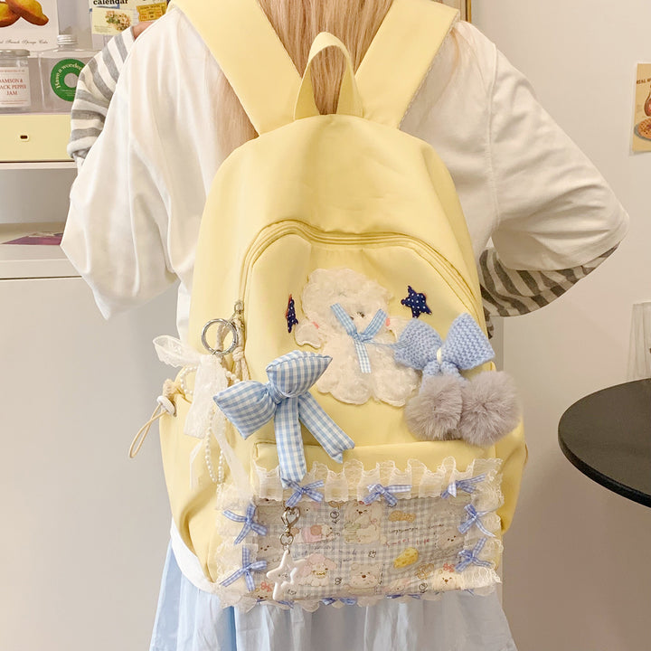 Backpack with Playful Appliqués and Multifunctional Compartments Stornfield