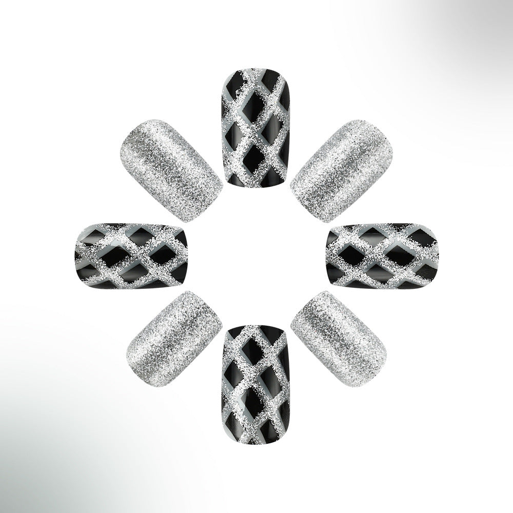 Glamorous Artistic Press-On Nail Set Stornfield