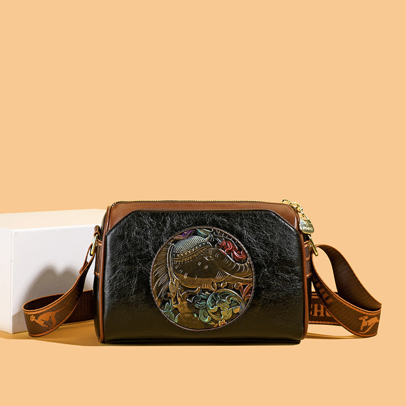 Vintage-Inspired Leather Crossbody Bag Stornfield
