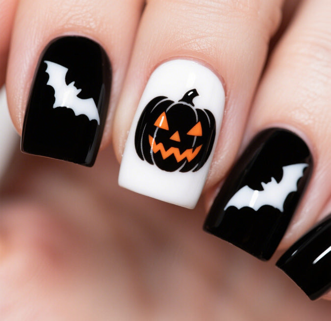 Artistic Halloween Themed Nail Art Stornfield