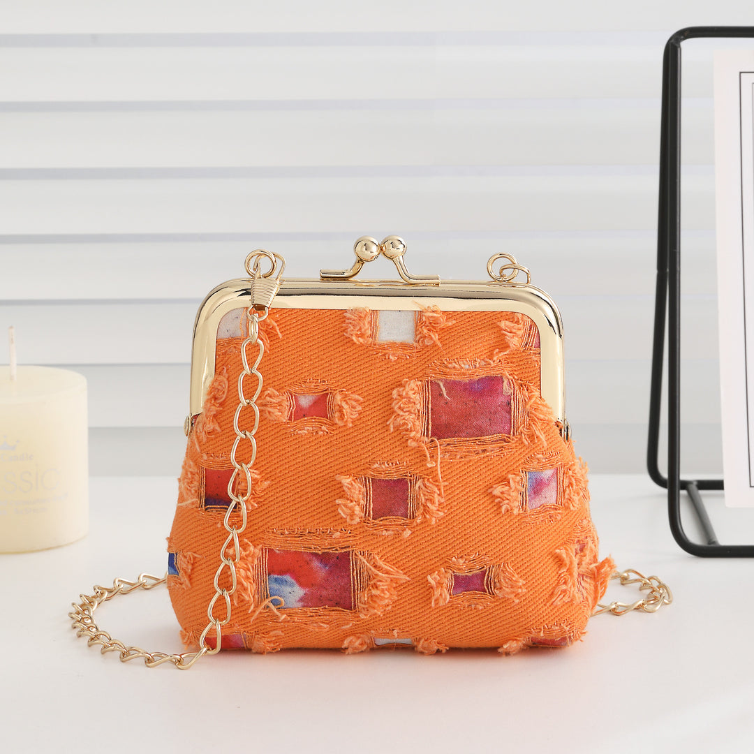 Vintage-Inspired Fabric Clutch