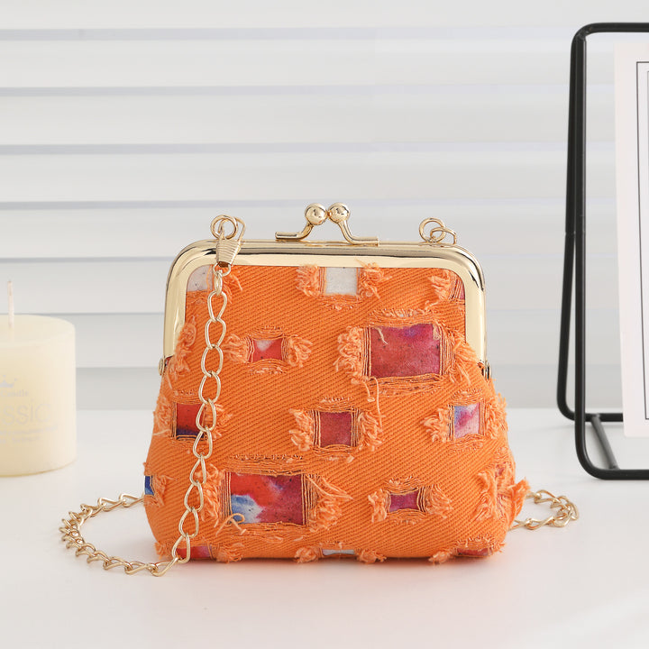 Vintage-Inspired Fabric Clutch