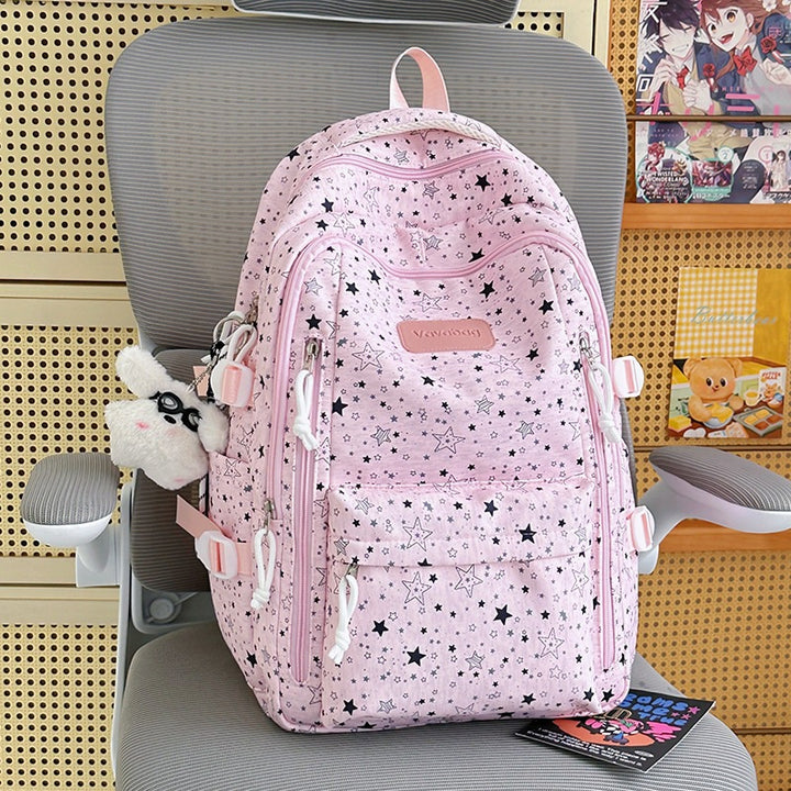 Lightweight Star-Patterned Backpack Stornfield
