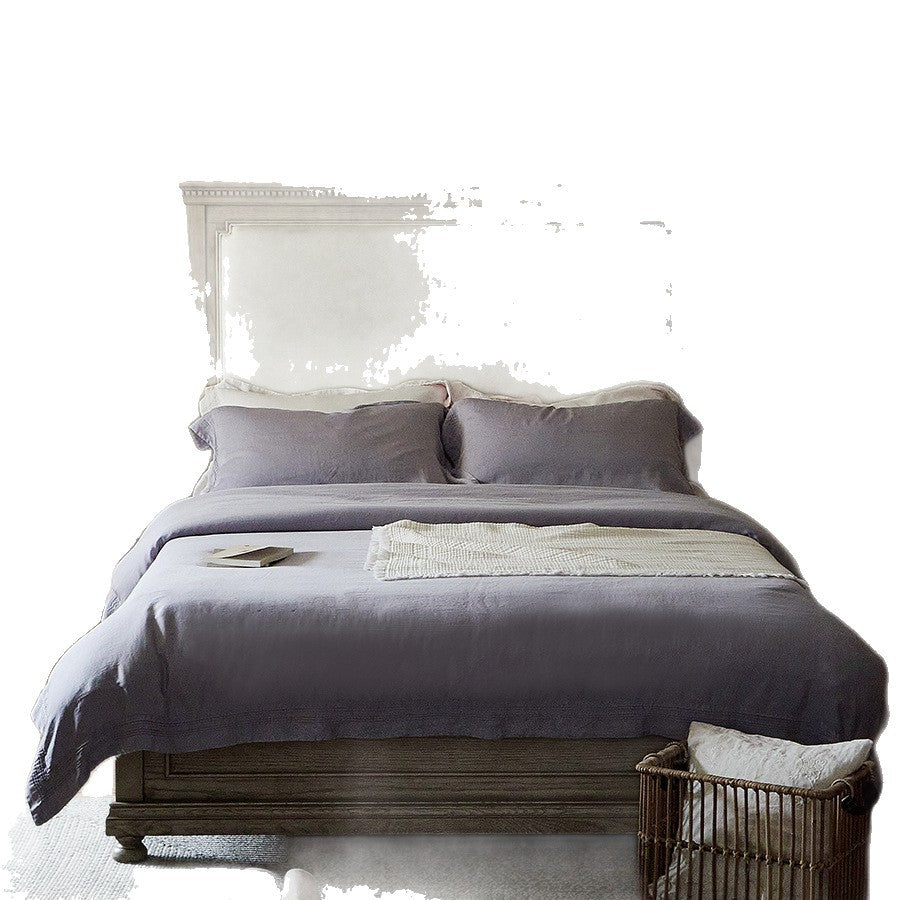 Luxury linen bedding set with duvet cover and pillowcases